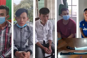 Bắt giữ 5 đối tượng vô cớ chém người ở Kiên Giang