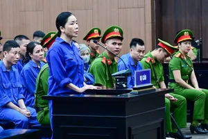 Bị cáo Nguyễn Thị Mai Anh tại phiên tòa. Ảnh: GIA KHÁNH