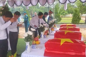Đà Nẵng: Tổ chức lễ truy điệu, an táng hài cốt 5 liệt sĩ hy sinh tại núi Hòn Tàu