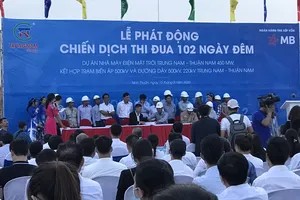 Thi đua 102 ngày đêm hoàn thành dự án Nhà máy điện mặt trời Trung Nam – Thuận Nam