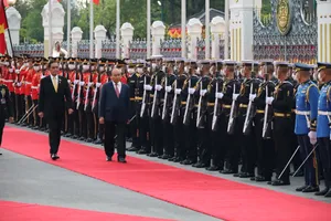 Lễ đón Chủ tịch nước Nguyễn Xuân Phúc thăm chính thức Vương quốc Thái Lan