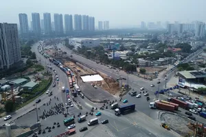 Hầm chui nút giao thông An Phú (TP Thủ Đức) tiếp tục lùi thời gian thông xe