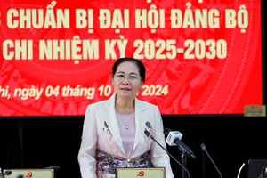 Lãnh đạo Thành ủy TPHCM khảo sát công tác chuẩn bị Đại hội Đảng bộ huyện Củ Chi 