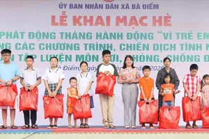 Xã Bà Điểm tổ chức nhiều hoạt động hè cho thiếu nhi