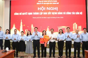 Công bố Quyết định thành lập Ban Xây dựng Đảng thuộc Đảng ủy UBND TPHCM