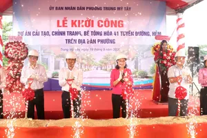 Phường Trung Mỹ Tây cải tạo, chỉnh trang 41 tuyến đường, hẻm