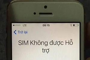 Sim ghép V2 đã không còn được hỗ trợ khi lắp vào thiết bị mới