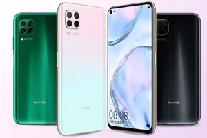 Nova 7i  với màu Hồng Sakura và Xanh Ngọc Lục