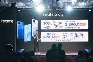 realme C15 lên kệ với mức giá 4,2 trệu đồng 