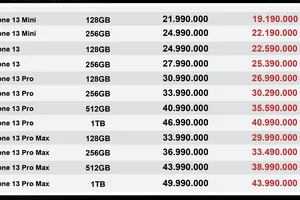 Giá iPhone 13 tại Minh Tuấn Mobile