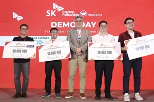 Các startup xuất sắc nhận giải tại Demo Day của SK Startup Fellowship 2021