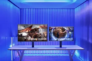 Trợ thủ đắc lực cho các vận động viên tại Odyssey Cup Dota 2 là dòng màn hình chơi game mới nhất của Samsung , Odyssey OLED G8 và Odyssey OLED G6