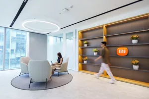 Một góc không gian văn phòng mới của Xiaomi