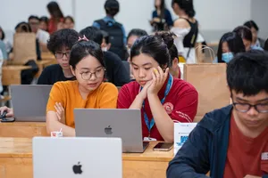 Buổi workshop diễn ra với sự tham gia của đông đảo các bạn sinh viên Trường Đại học Ngoại thương Cơ sở II.