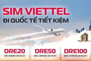 Roaming DRE gồm 3 gói data