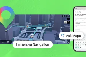 Tính năng Ask Maps và Immersive Navigation trên Google Maps.