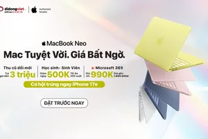 MacBook Neo đang được ưu đãi tại Di Động Việt