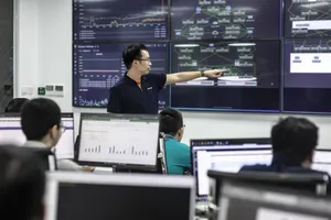 Một phần ở trung tâm giám sát và vận hành của FPT