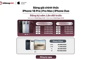 Di Động Việt công bố giá iPhone 18 Seriesngay sau khi Apple giới thiệu thế hệ mới.