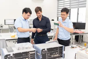 Một góc không gian làm việc của VISTC