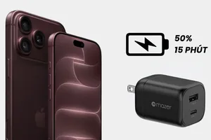 Để iPhone 18 Pro/Pro Max sạc 50% pin chỉ trong khoảng 15 phút cần chọn đúng củ sạc. 