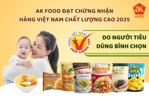 AK FOOD đạt danh hiệu Hàng Việt Nam Chất lượng cao 2025: Khẳng định uy tín thực phẩm Việt trên thị trường quốc tế