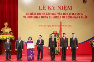 Báo Văn hóa được trao tặng Huân chương Lao động hạng Nhất