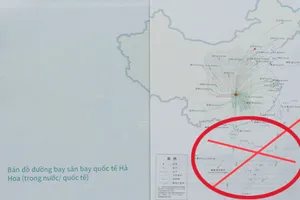 Ấn phẩm bị phát hiện có in “đường lưỡi bò” phi pháp trong sách ảnh giới thiệu về những điểm du lịch tại Trung Quốc do Công ty Trung Thế, gửi cho nhân viên Saigontourist giới thiệu tour.