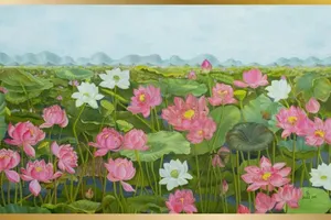 Tác phẩm Liên hoa tịnh cảnh