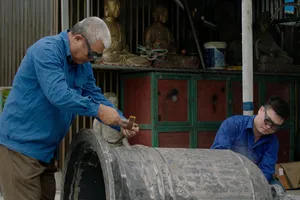 Cảnh trong phim tài liệu “Trên mặt trận mới”