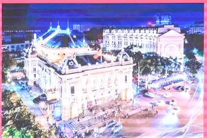 Hòa nhạc Ánh sáng - Chào năm mới 2026 được tổ chức tại khu vực trước Nhà hát Lớn Hà Nội