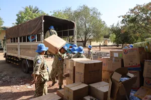 Hơn 1 tấn vật tư y tế được bệnh viện Dã chiến Việt Nam hỗ trợ bệnh viện Bentiu