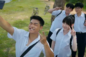 "Phía bên kia thành phố" là một trong rất ít phim truyền hình khai thác đề tài học đường. Ảnh: DƯƠNG NGUYỄN