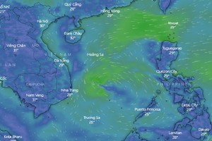 低壓區致西原與南部強降雨