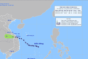 6號颱風變弱成低壓區