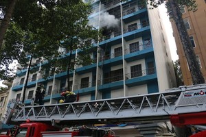 市經濟大學宿舍發生火警。