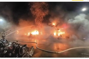 火警現場。(圖源：互聯網)