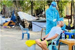 為福門縣居民採樣檢測。