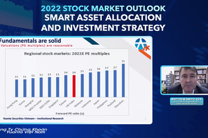 越南元大研究經理Matthew Smith正在分析越南証券市場。