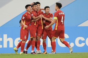  越南球員慶祝進球（圖源：互聯網）