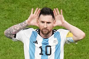 梅西慶祝進球（圖源：互聯網） 