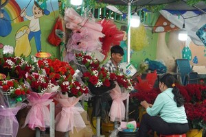 胡氏纪街市的鲜花购买力较慢。