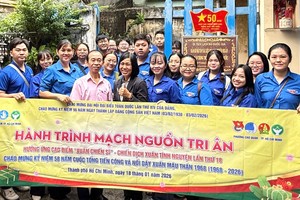 左关坊青年在国家级历史遗迹“秘密印刷地下室”合照留念。