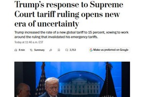 图片来源：美国《华盛顿邮报》报道截图