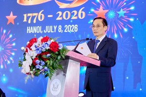 越南外交部长黎怀忠出席并发表讲话。图：美国驻越南大使馆。