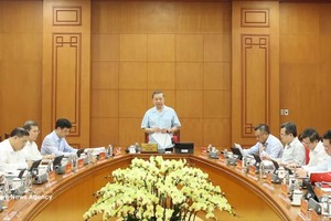党中央总书记、国家主席苏林发表总结讲话。图自越通社
