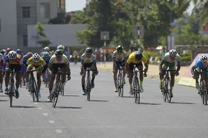 Pha nước rút của Nguyễn Thành Tâm tại đích đến. 