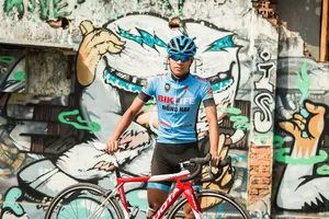 Tay đua Quốc Khang trong màu áo Bike Life Đồng Nai. 