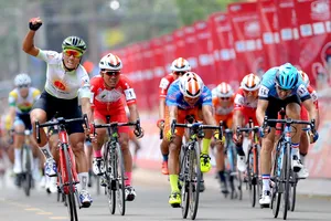 Niềm vui chiến thắng của Nguyễn Thành Tâm. Ảnh: NGUYỄN NHÂN