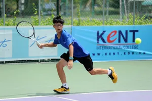 Tay vợt trẻ nhiều triển vọng Nguyễn Hiếu Minh. 